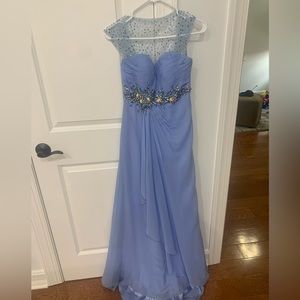 Short sleeve dress Cinderella blue